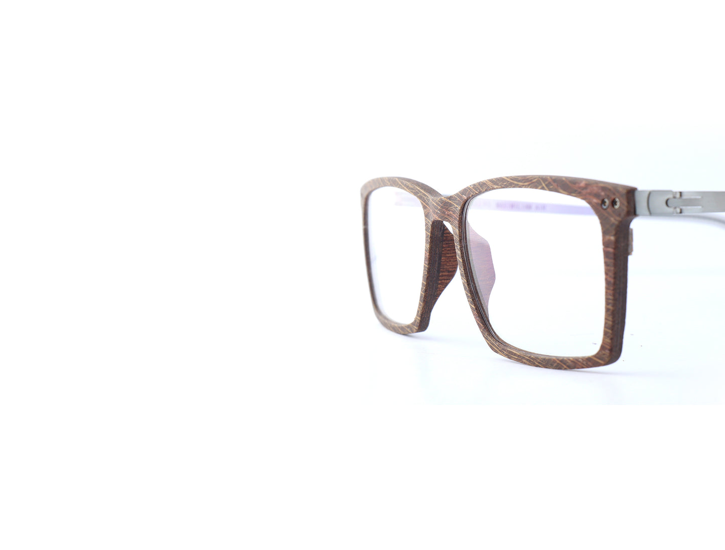 Woodfellas Brillenfassung Maximilian Air 10996 Palmholz Silber