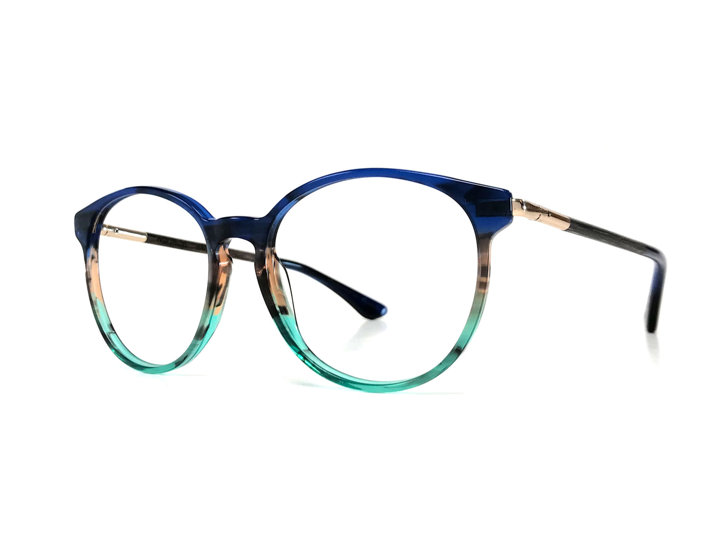 Woodfellas Brillenfassung Halo 11020 Walnussholz Blau