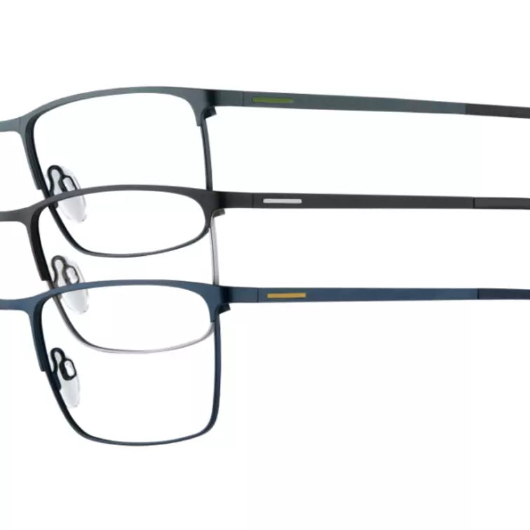 VISTAN Brille Flex 2287-3 dunkelblau mit safran matt