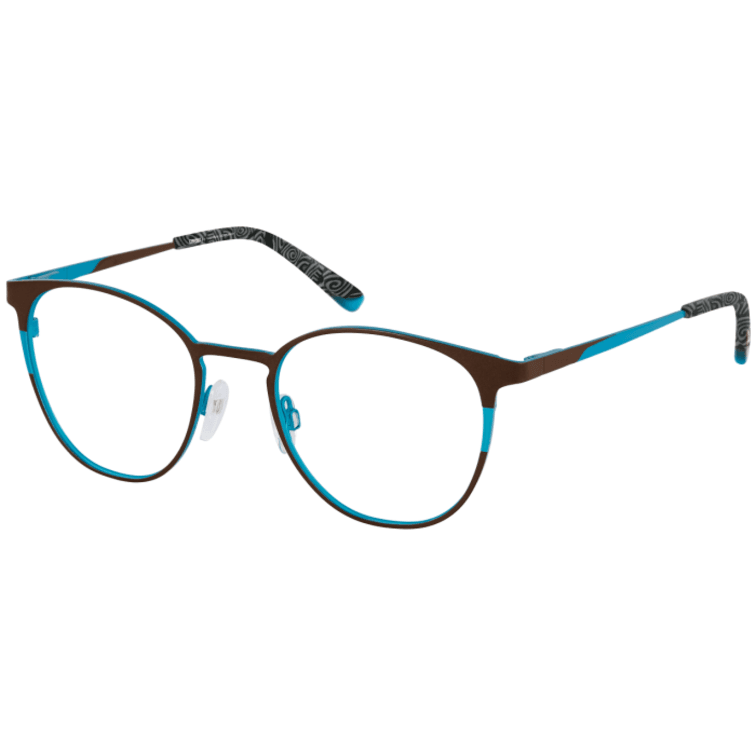 CINQUE Brille 11114-3 dunkelbraun matt auf türkis