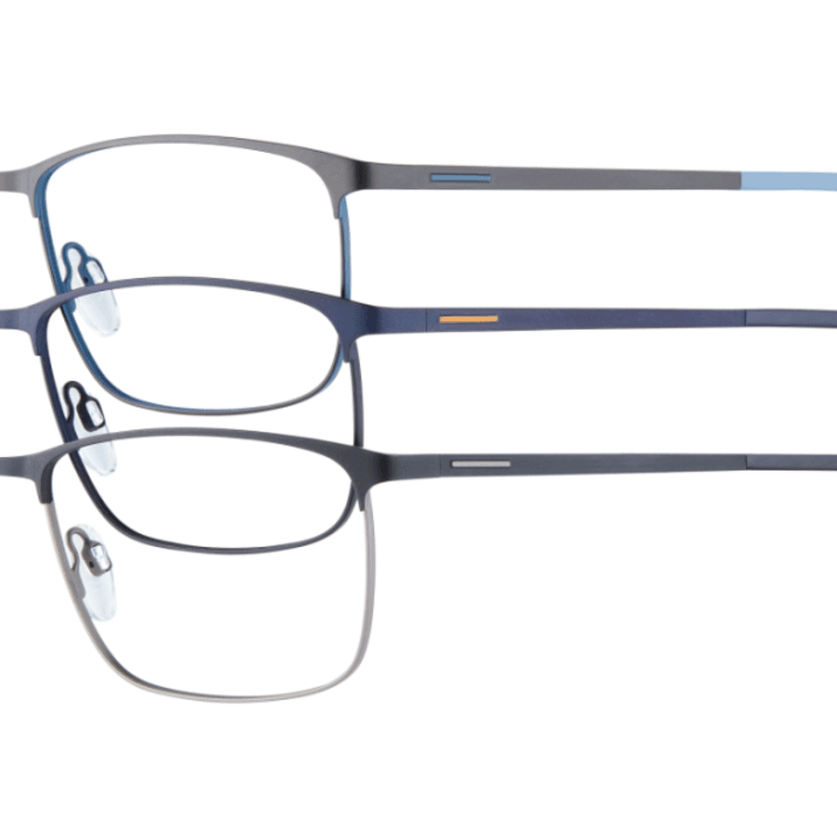 VISTAN Brille Flex 2329-3 schwarz auf gun matt