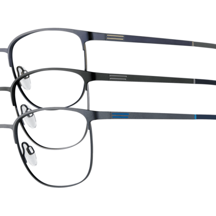 VISTAN Brille 4575-1 dunkelblau auf olive matt