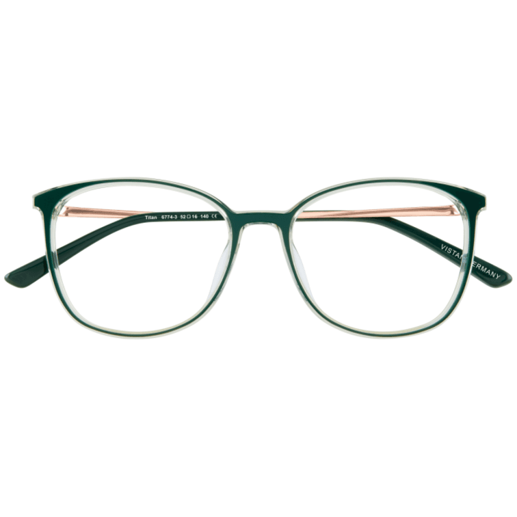 VISTAN Brille 6774-3 grün auf kristall