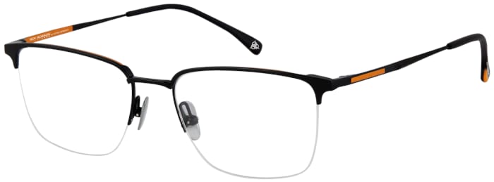 ROY ROBSON Brille Titan 40088-2 schwarz matt mit orange matt