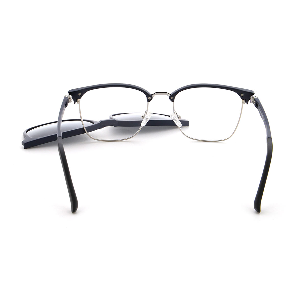 Vienna Design Brille mit Clip UN775-01 blau silber
