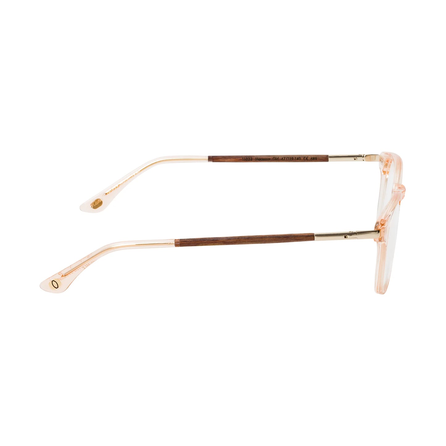 Woodfellas Brillenfassung Lucida 11023 Ebenholz Gold