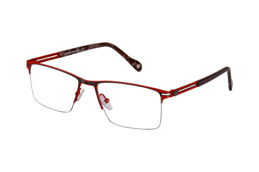 vonBogen Brille VB117-04 Rot Schwarz