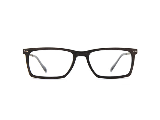 Woodfellas Brillenfassung Maximilian Air 10996 Schwarzeiche Silber