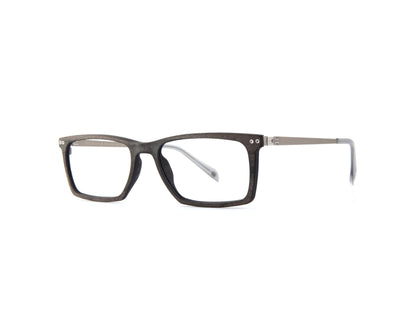 Woodfellas Brillenfassung Maximilian Air 10996 Schwarzeiche Silber