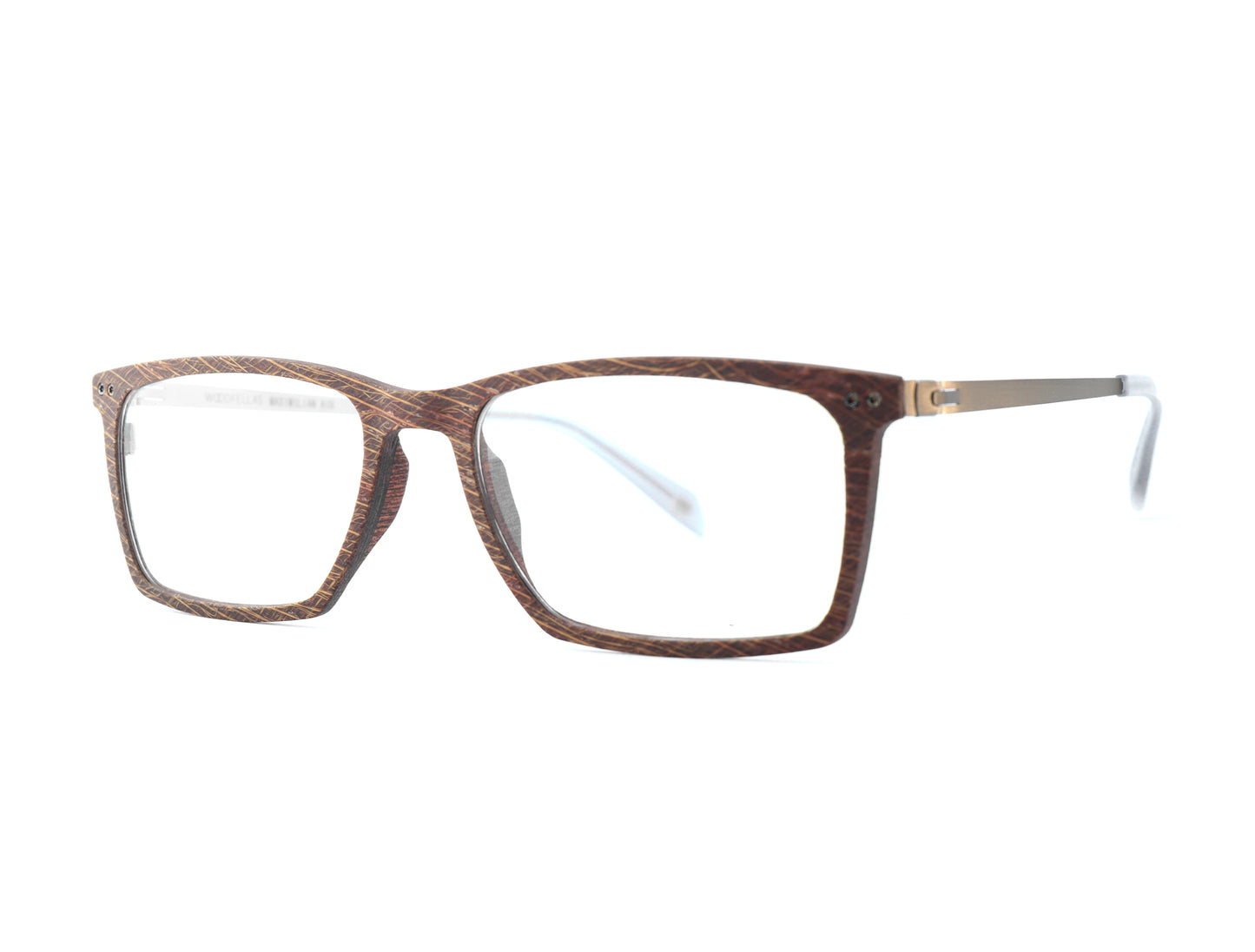 Woodfellas Brillenfassung Maximilian Air 10996 Palmholz Silber