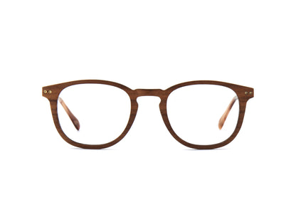 Woodfellas Brillenfassung Bogenhausen Air 10997 Walnussholz Gold