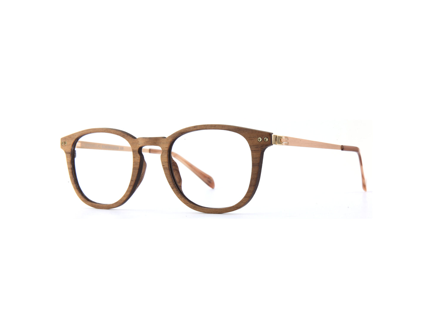 Woodfellas Brillenfassung Bogenhausen Air 10997 Walnussholz Gold