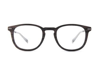 Woodfellas Brillenfassung Bogenhausen Air 10997 Schwarzeiche Silber