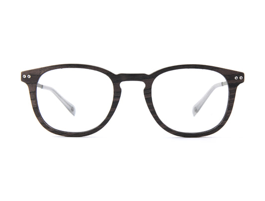 Woodfellas Brillenfassung Bogenhausen Air 10997 Schwarzeiche Silber