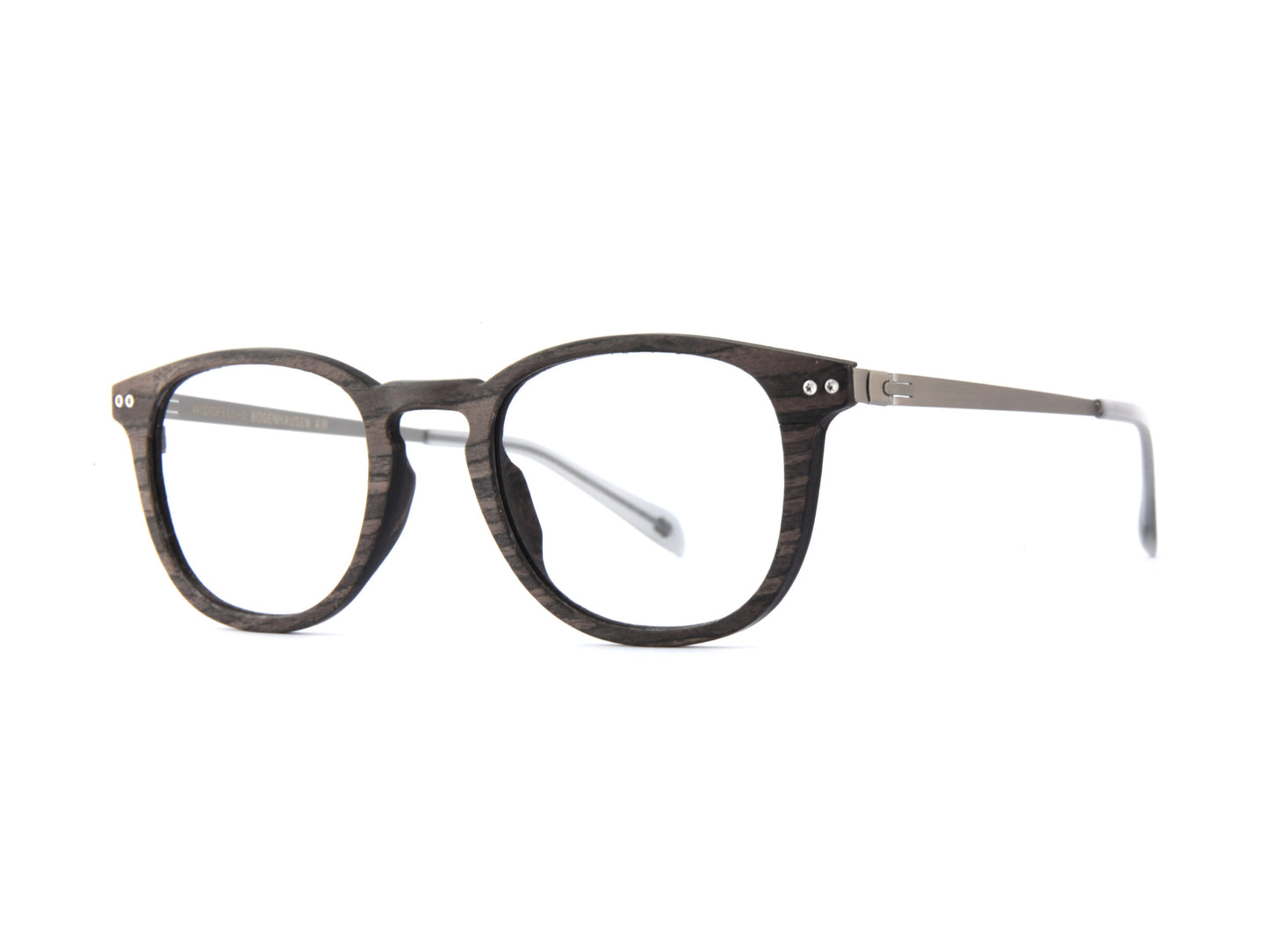 Woodfellas Brillenfassung Bogenhausen Air 10997 Schwarzeiche Silber