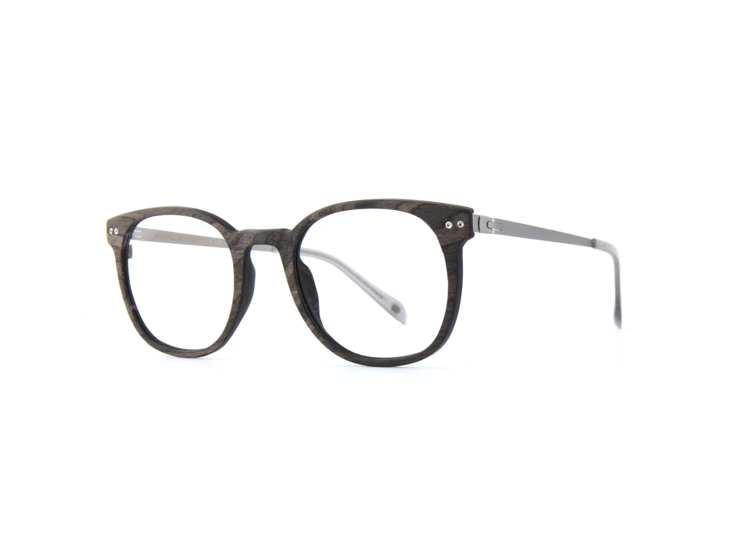 Woodfellas Brillenfassung Pottenstein Air 11029 Schwarzeiche Silber