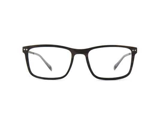 Woodfellas Brillenfassung Giesing Air 11030 Schwarzeiche Silber