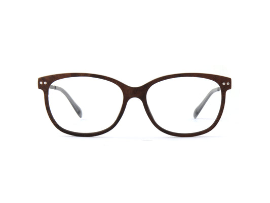 Woodfellas Brillenfassung Marzoll Air 11031 Tepaholz Silber