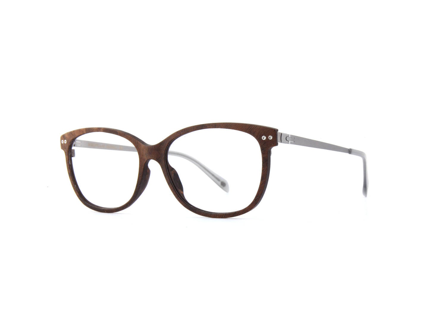 Woodfellas Brillenfassung Marzoll Air 11031 Tepaholz Silber