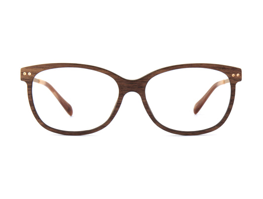 Woodfellas Brillenfassung Marzoll Air 11031 Walnussholz Gold
