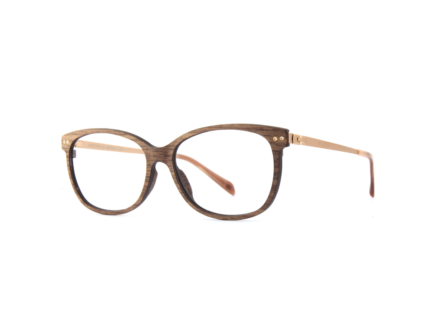 Woodfellas Brillenfassung Marzoll Air 11031 Walnussholz Gold