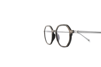 Woodfellas Brillenfassung Blomberg Air 11032 Schwarzeiche Silber