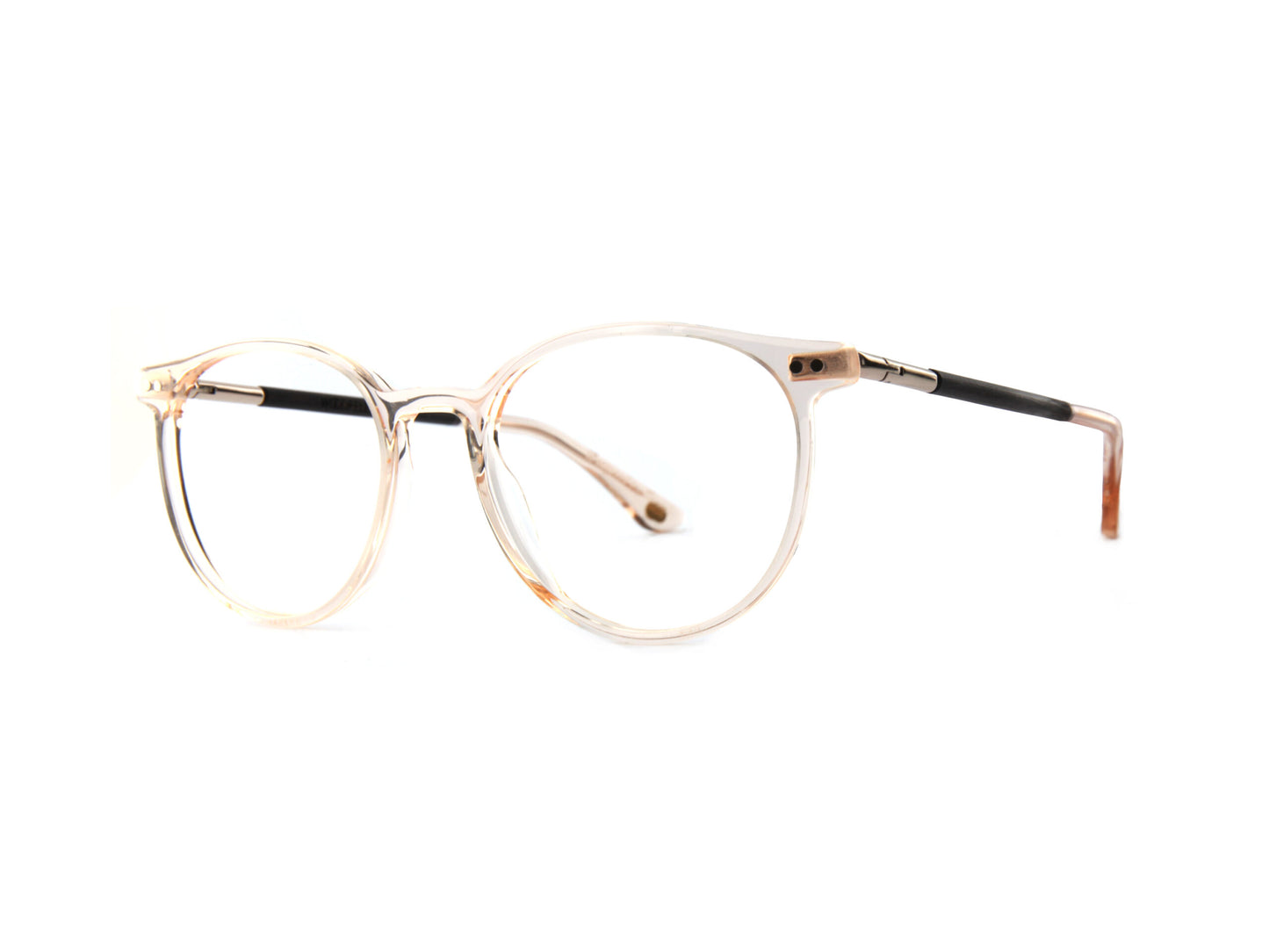 Woodfellas Brillenfassung Point 11037 Schwarzeiche Gold Transparent