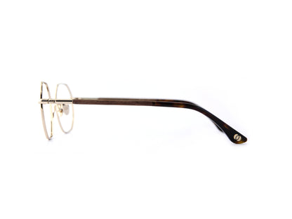 Woodfellas Brillenfassung Flex 11051 Ebenholz Gold