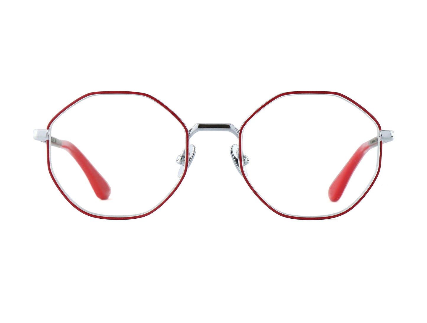Woodfellas Brillenfassung Ease 11087 Curledholz Silber Rot