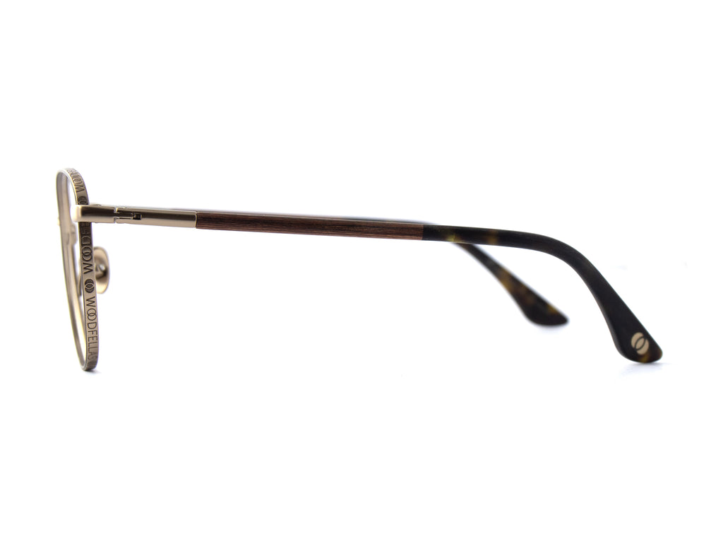 Woodfellas Brillenfassung Pulse 11092 Ebenholz Kakhi