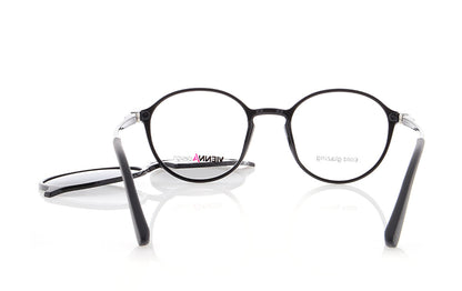 Vienna Design Brille mit Clip UN771-01 schwarz