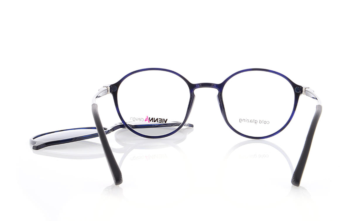 Vienna Design Brille mit Clip UN771-03 blau