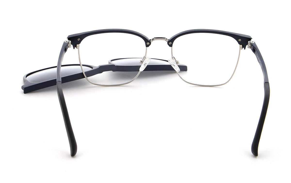 Vienna Design Brille mit Clip UN775-01 blau silber