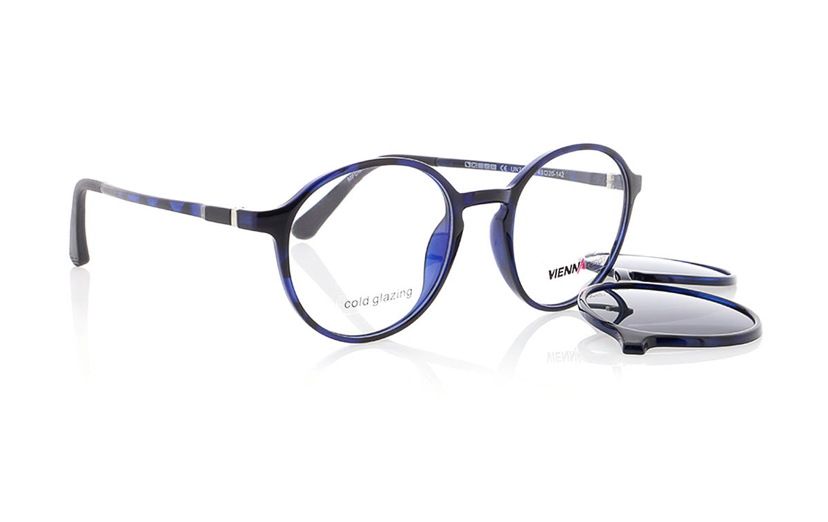 Vienna Design Brille mit Clip UN771-03 blau