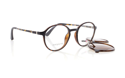 Vienna Design Brille mit Clip UN771-02 braun havanna