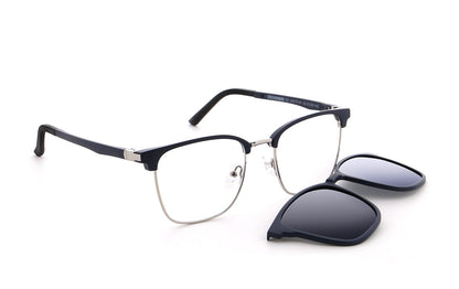 Vienna Design Brille mit Clip UN775-01 blau silber