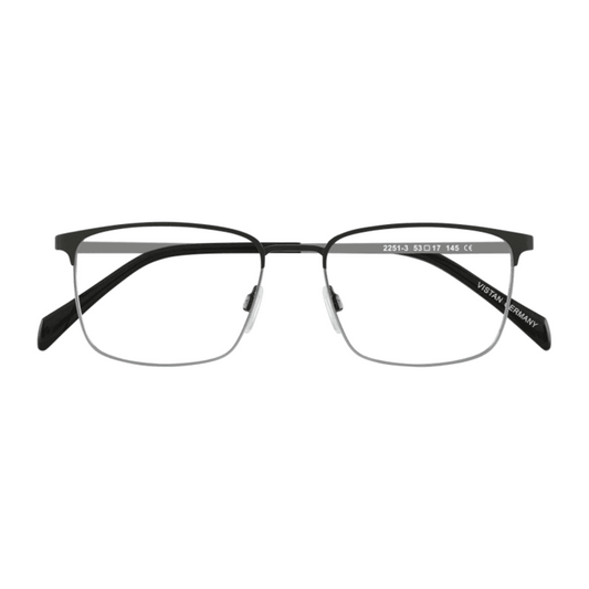 VISTAN Brille Flex 2251-3 schwarz matt auf dunkelgun