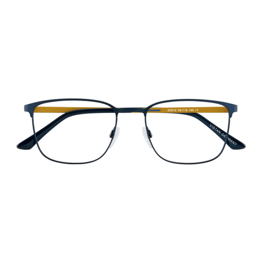 VISTAN Brille Flex 2357-2 dunkelblau auf safran matt