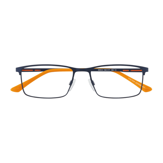 VISTAN Brille Flex 2423-3 dunkelblau mit orange matt