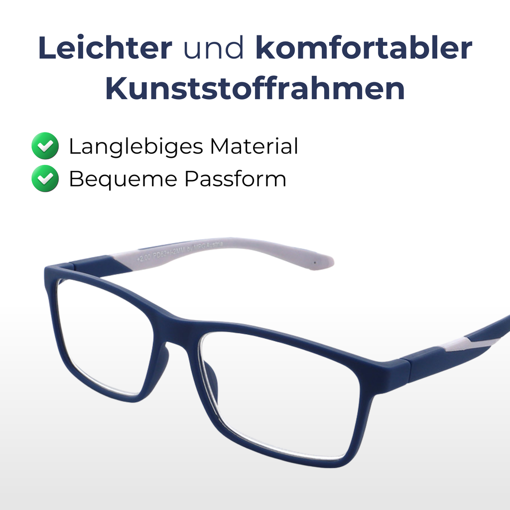 Lesehilfe KLH213-2 blau weiß