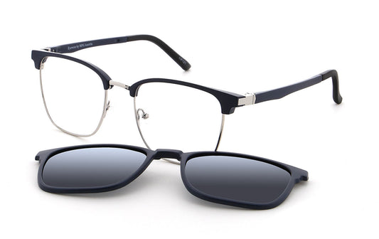 Vienna Design Brille mit Clip UN775-01 blau silber