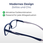 Lesehilfe KLH213-2 blau weiß