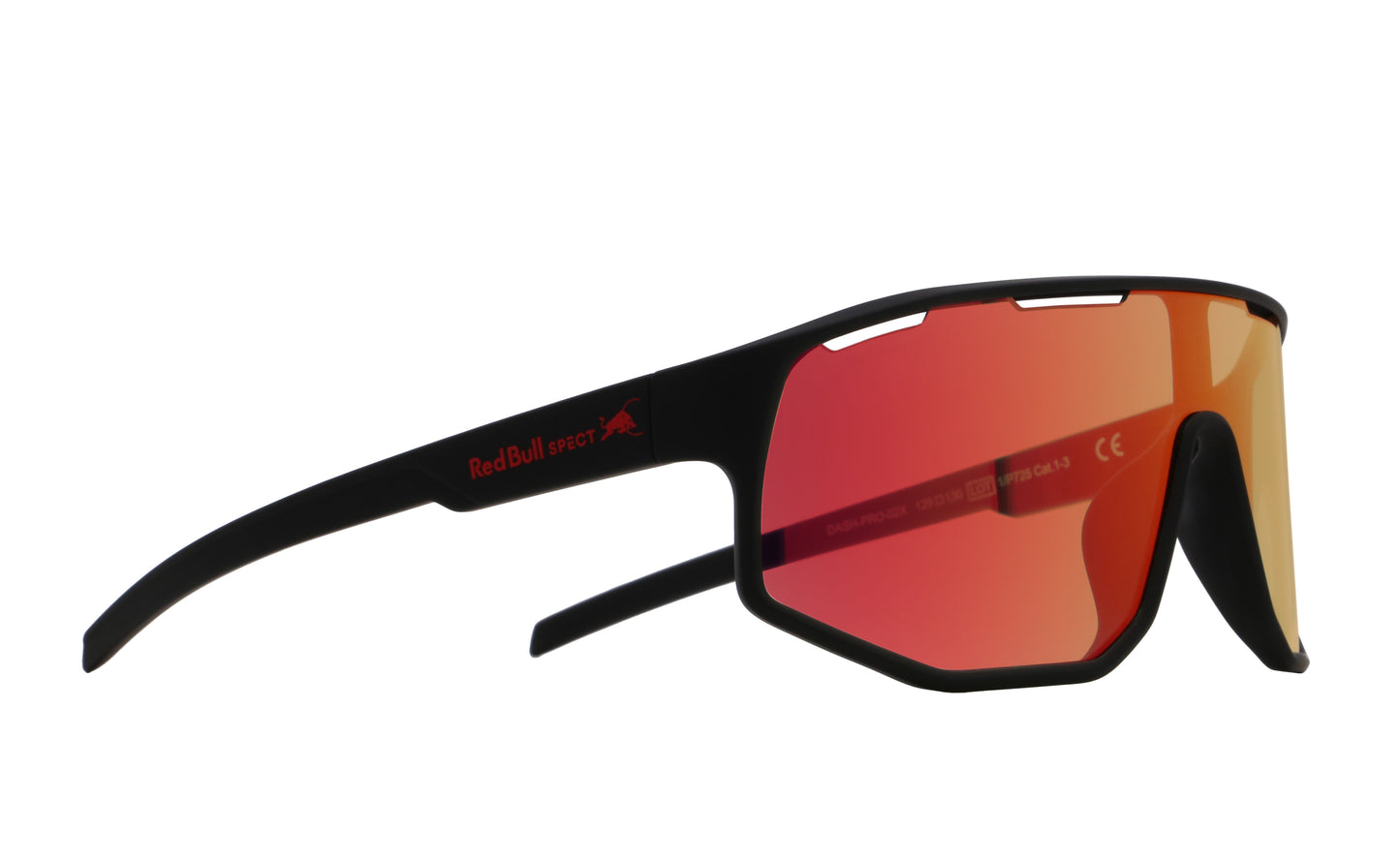 Red Bull SPECT Eyewear Sonnenbrille DASH_PRO-02X schwarz matt- Selbsttönende Sportbrille