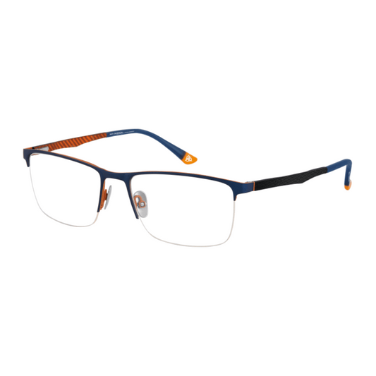 ROY ROBSON Brille Titan 40094-1 dunkelblau auf safran matt