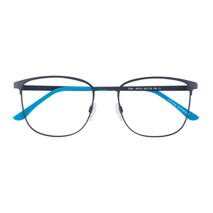 VISTAN Brille 4575-3 dunkelgrau metallic mit blau matt