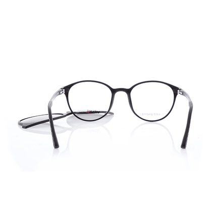 Vienna Design Brille mit Clip UN767-1 schwarz matt