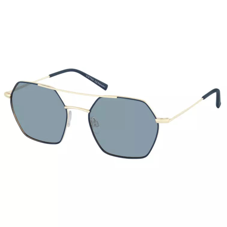 VISTAN Sonnenbrille 760-103 dunkelblau matt auf gold