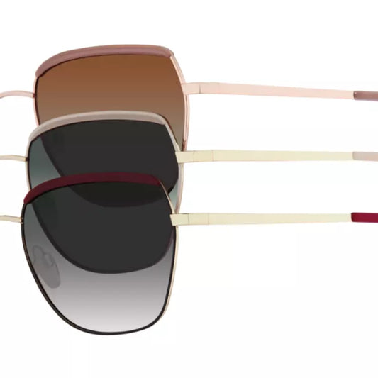 VISTAN Sonnenbrille 768-103 schwarz und rot matt auf roségold