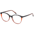 CINQUE Brille 61094-4 schwarz marmoriert orange rosé verlauf