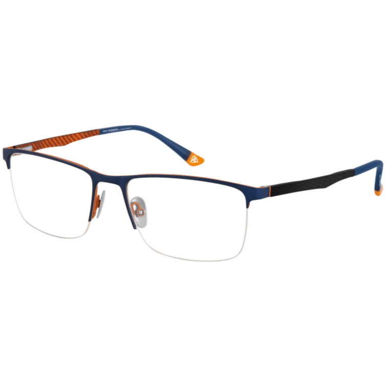 ROY ROBSON Brille Titan 40094-1 dunkelblau auf safran matt